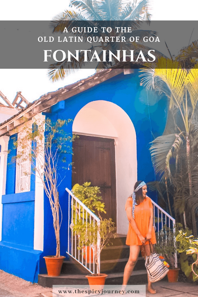 Fontainhas Goa Travel Guide Pinterest Graphic, Latin Quarters of Goa