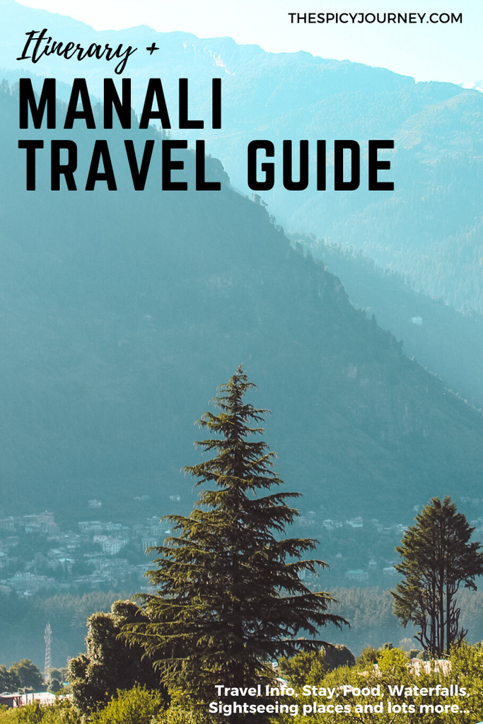 Pinterest graphic for Manali travel guide + Manali itinerary for 3 days