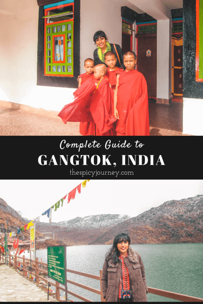 Pinterest graphic for places to visit in Gangtok sightseeing attractions