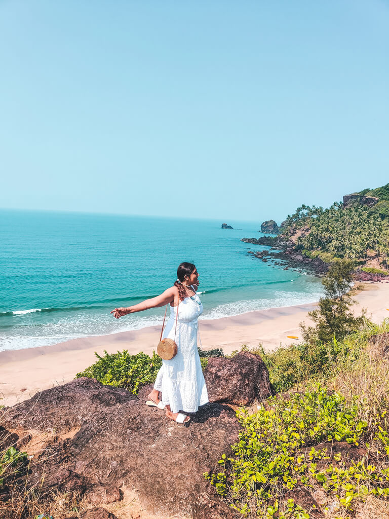 Cabo de Rama beach - Cabo cliff view