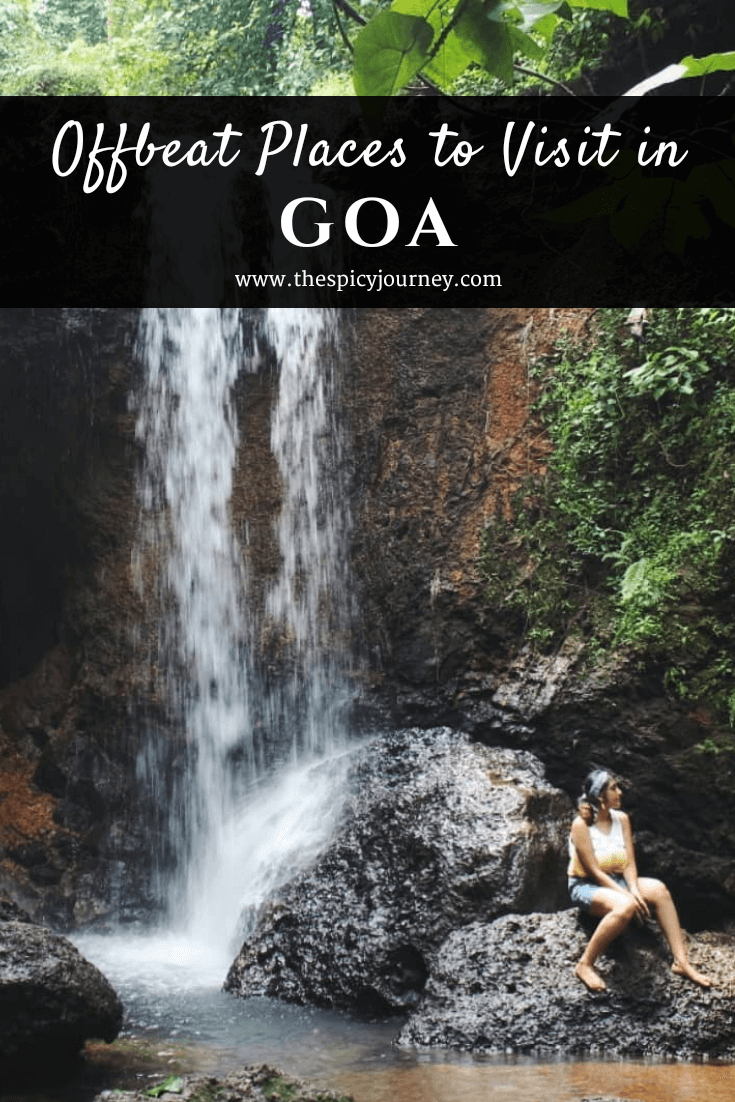 Pinterest graphic for offbeat places in Goa