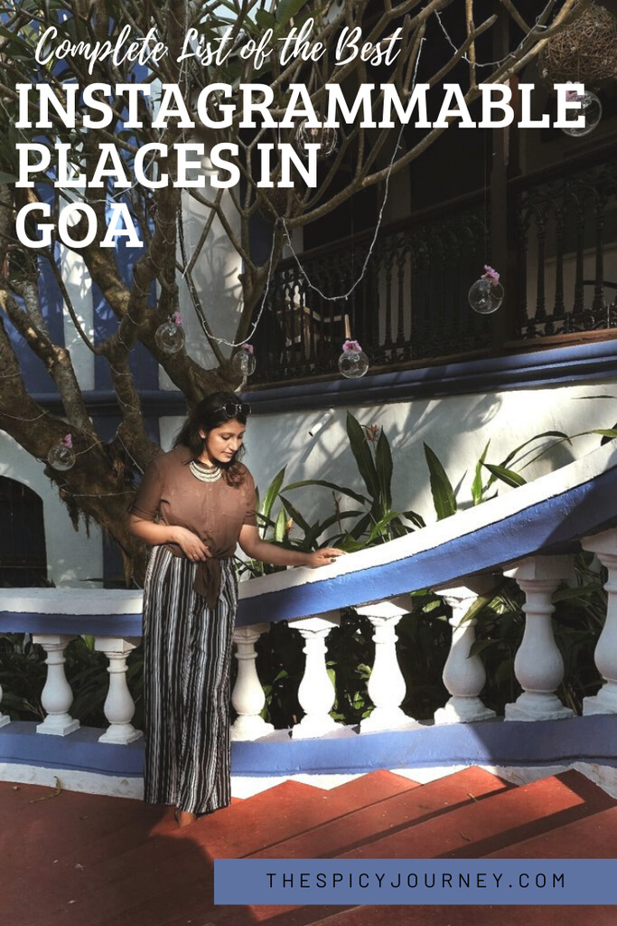 Pinterest graphic for instagrammable places in Goa