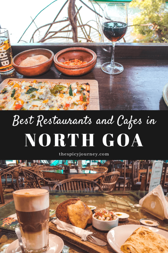 Pinterest graphic for best restaurants in North Goa