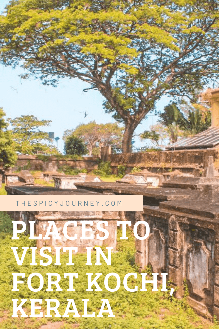 Pinterest graphic for best places to visit in fort kochi and mattancherry