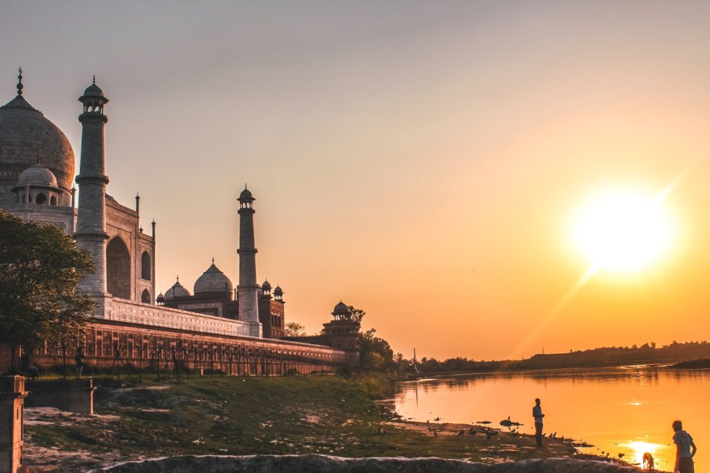 Sunset View of Taj Mahal from Dussehra Ghat