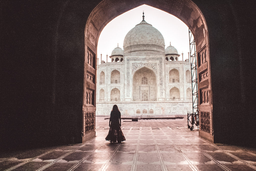 Taj Mahal view from inside the Taj Mahal complex