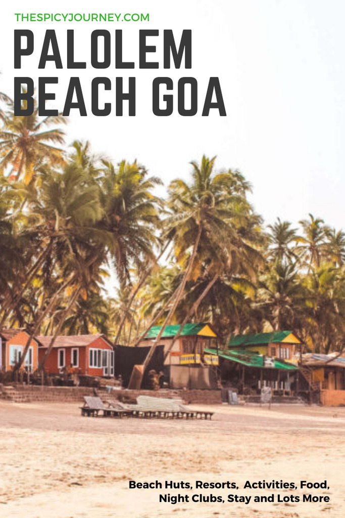 Pinterest graphic for Palolem beach Goa