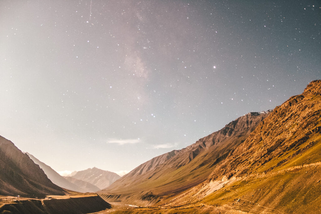 Stargazing in Spiti Valley at Mudh Village, Pin Valley