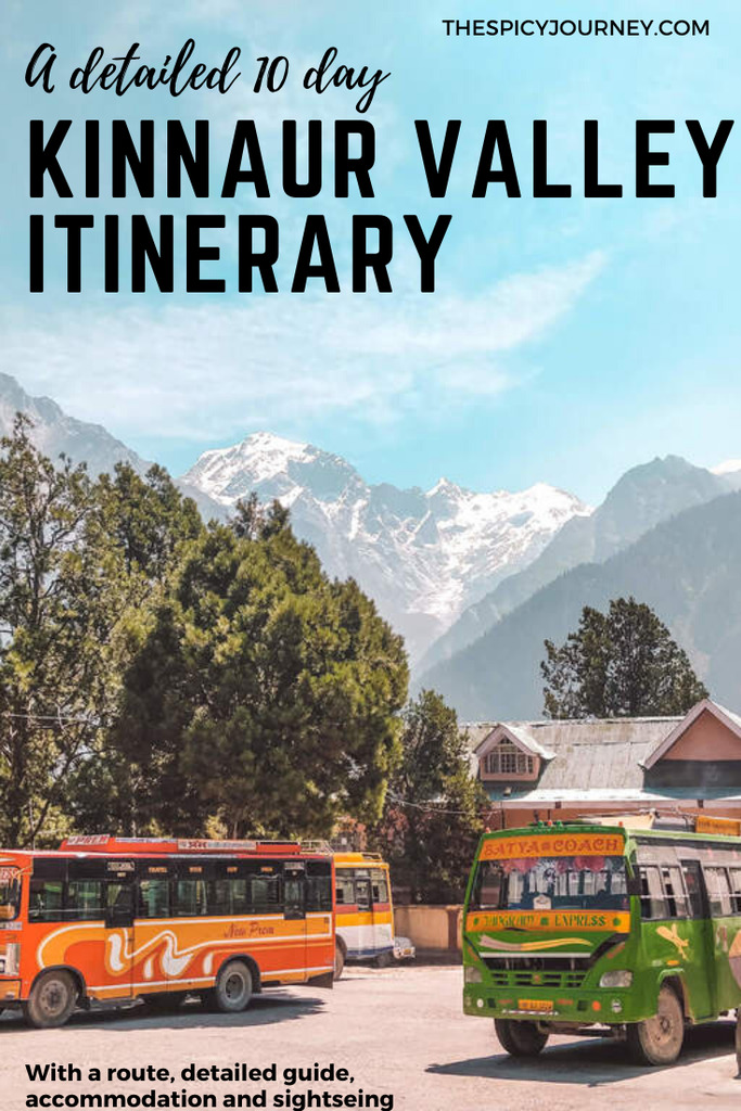 Pinterest graphic for Kinnaur valley travel guide and itinerary