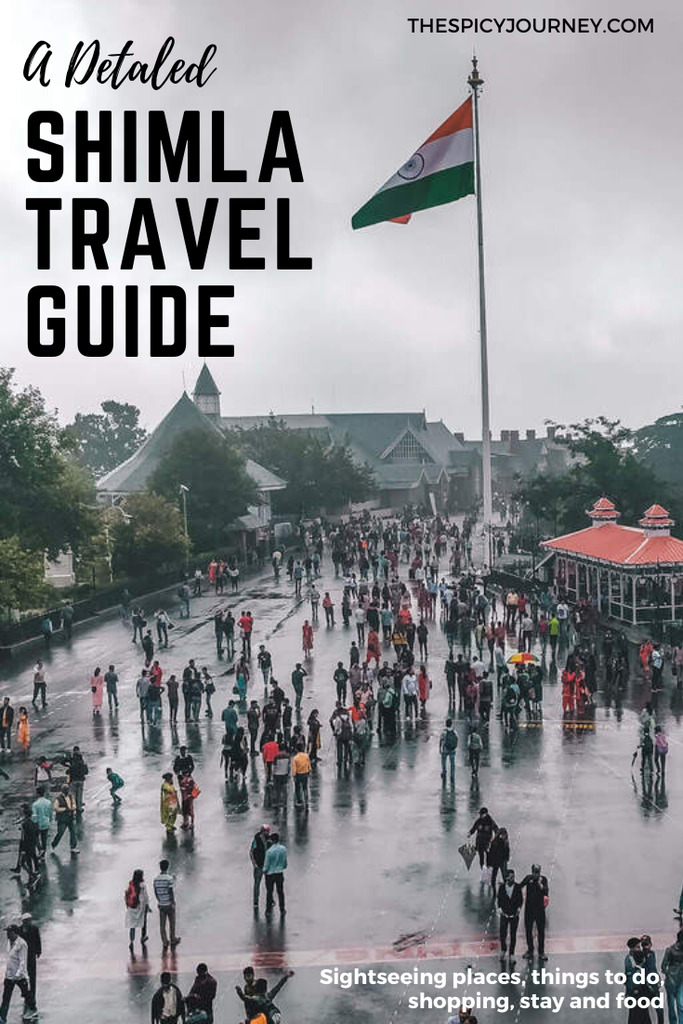 Pinterest graphic for Shimla itinerary and Shimla travel guide