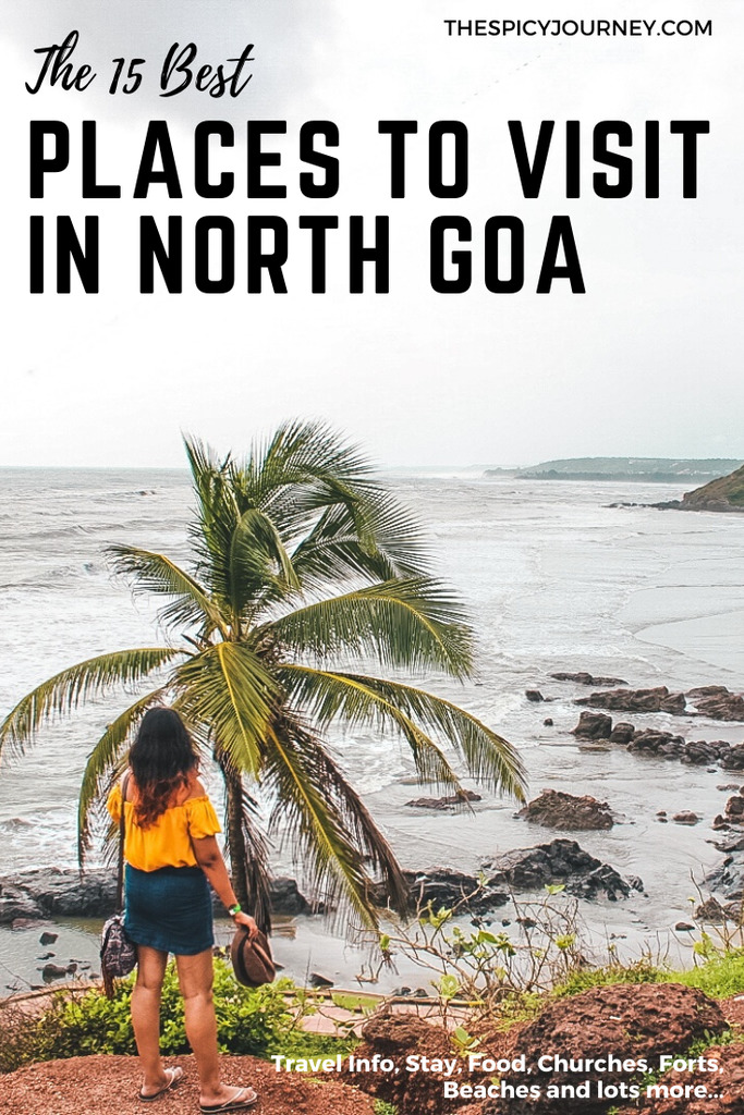 Pinterest graphic for best places to visit in North Goa