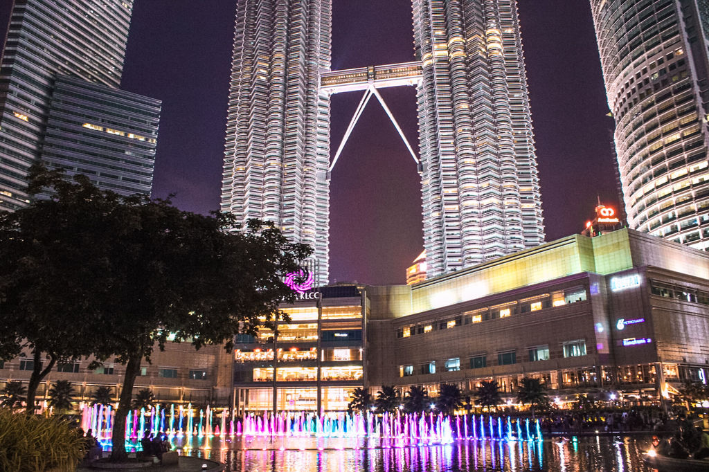 Night light show at KLCC park - Day 1 of things to do in Kuala Lumpur in 3 days