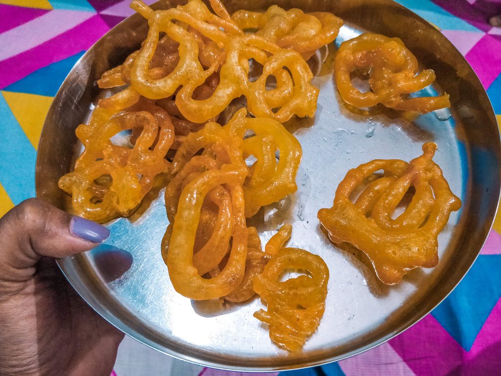 Street food in Varanasi: Jalebi