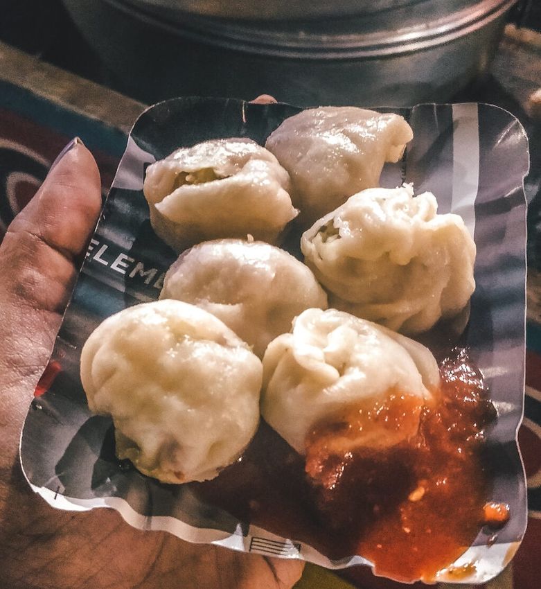 Momos: street food in Varanasi