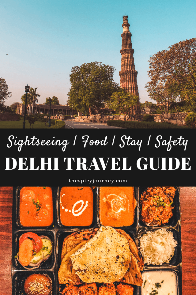 New Delhi Travel Guide - pinterest graphic