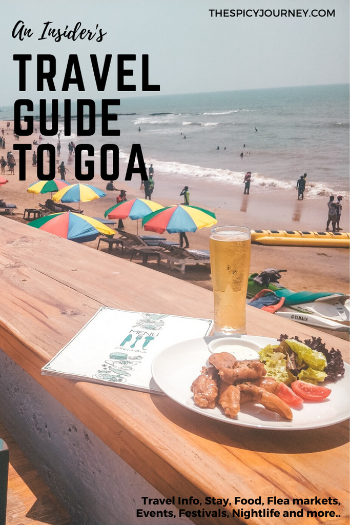 Pinterest graphic for travel guide to Goa