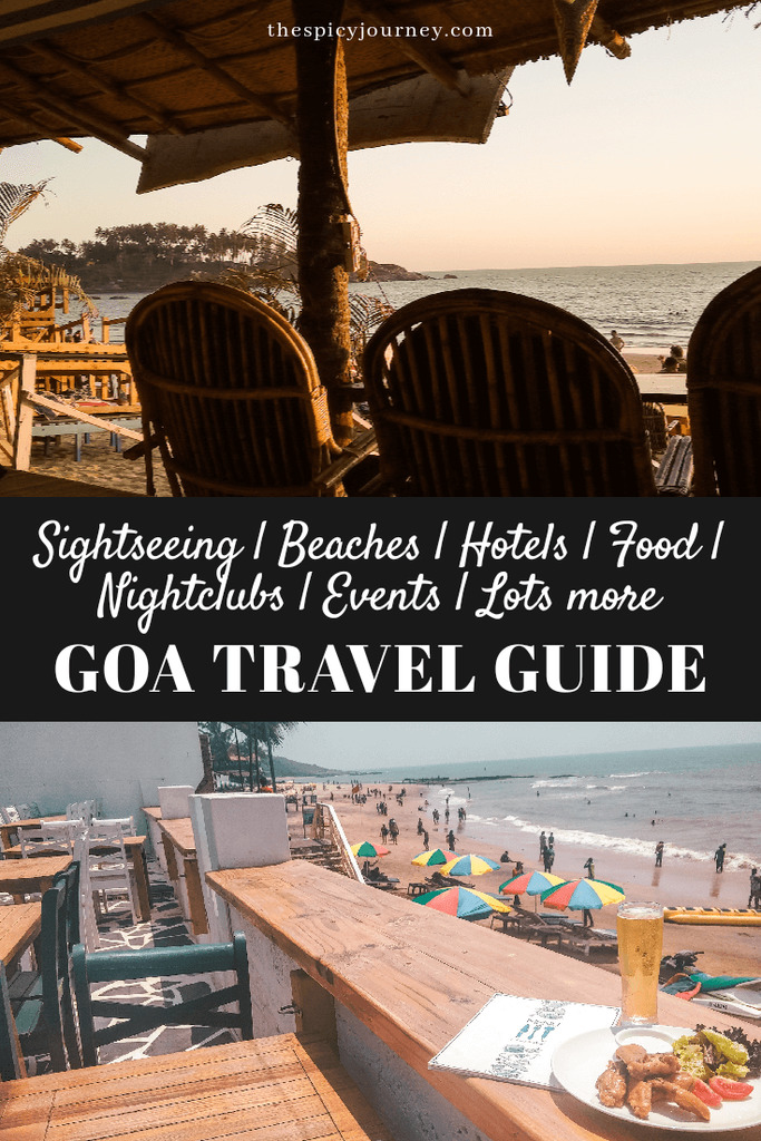 Pinterest graphic for travel guide to Goa