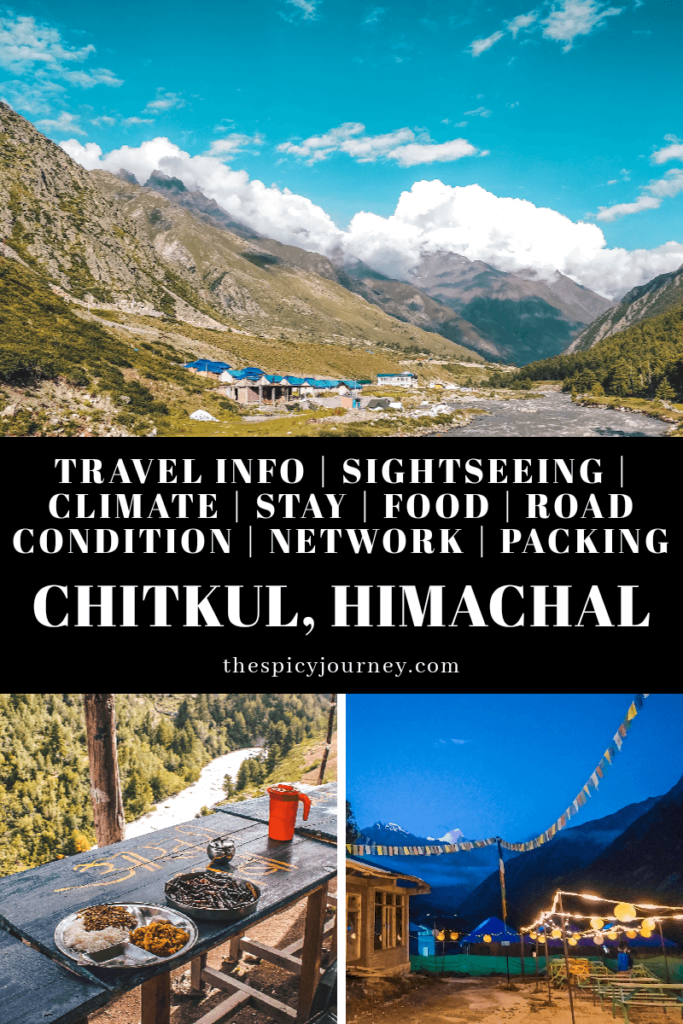 Delhi to Chitkul Village, Himachal Pradesh - Pinterest Graphic