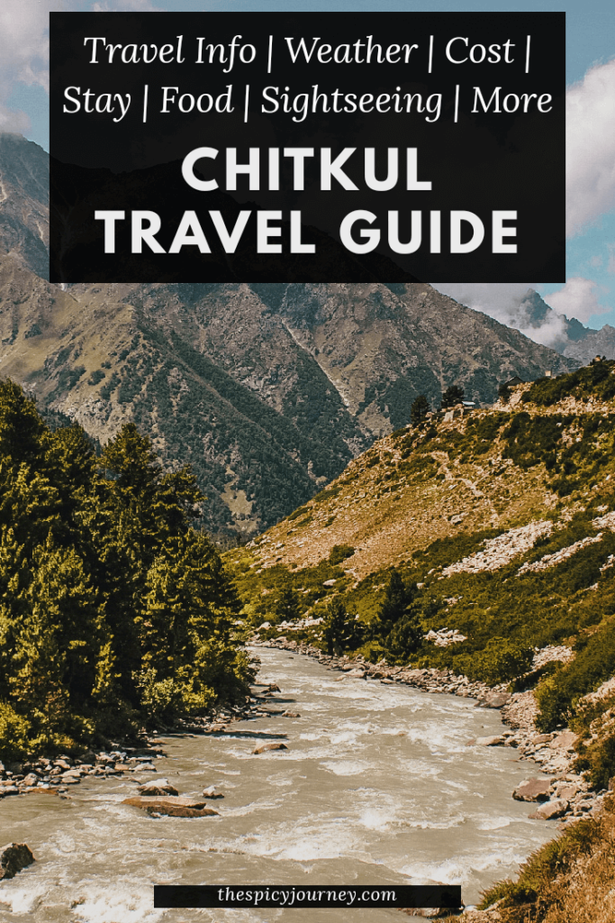 Delhi to Chitkul Village, Himachal Pradesh - Pinterest Graphic