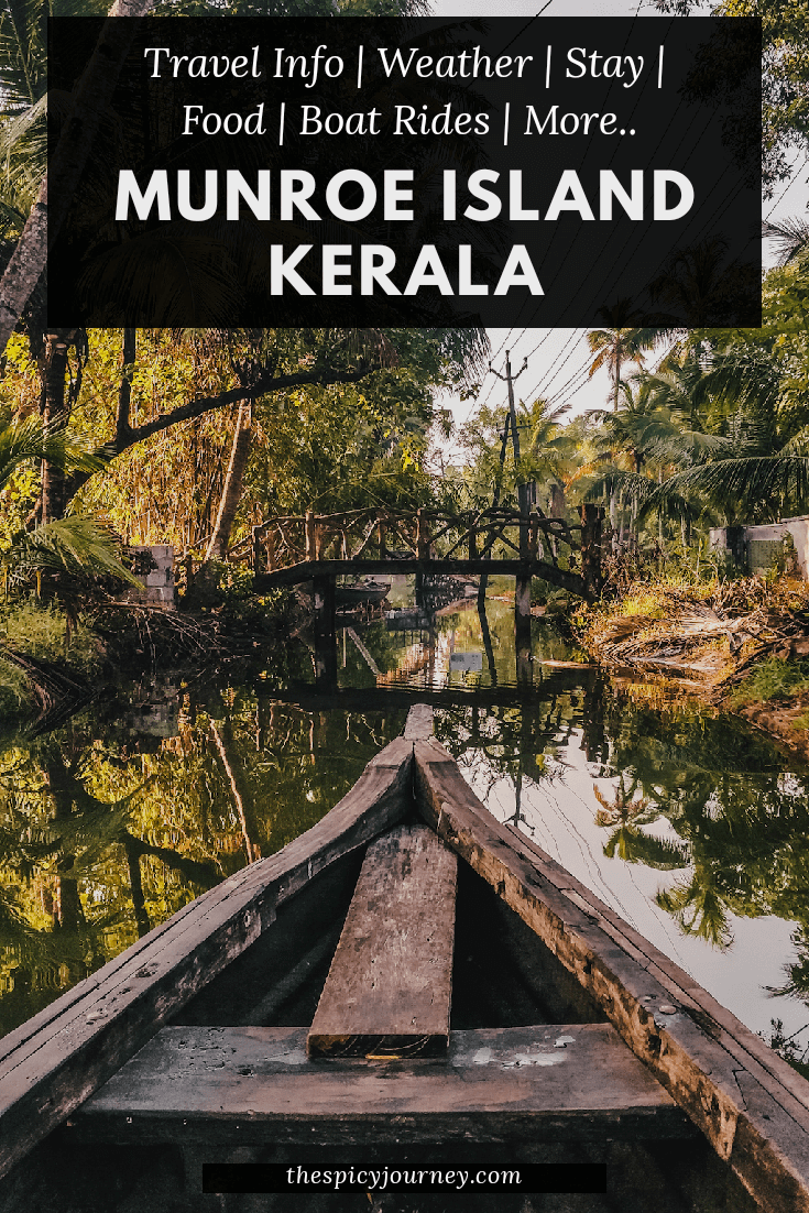 Munroe island Kerala pinterest graphic