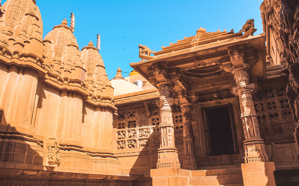 Jain temple on day 1 of Jaisalmer itinerary