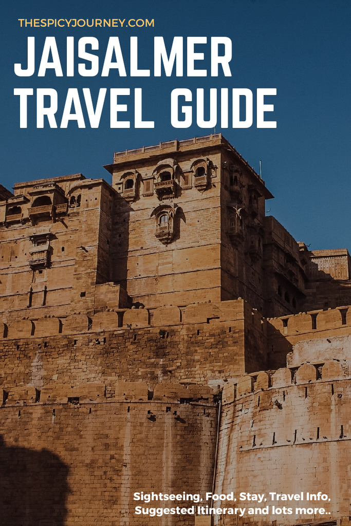 Pinterest graphic for Jaisalmer itinerary for 2 days & Jaisalmer travel guide