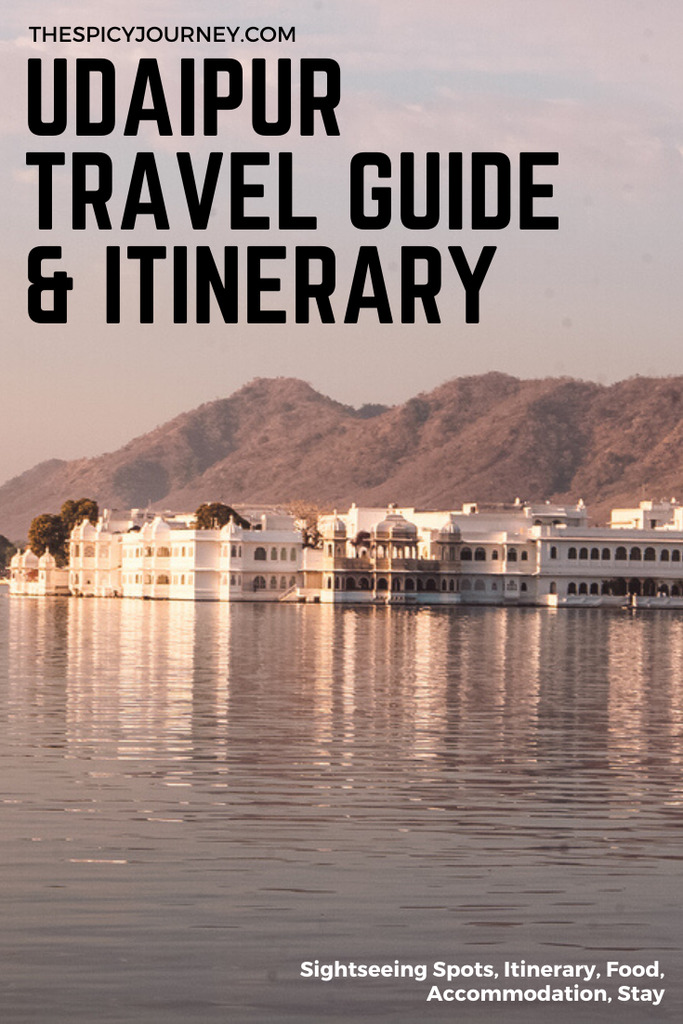 Pinterest graphic for Udaipur travel guide