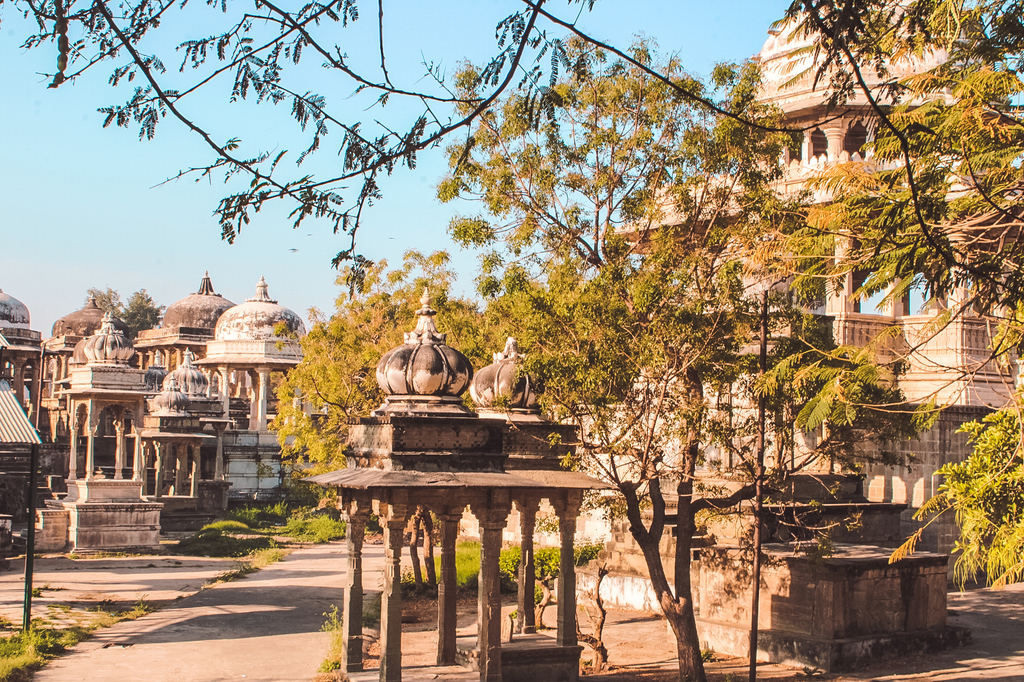 Royal cenotaphs in places to visit in Udaipur in 2 days & Udaipur travel guide