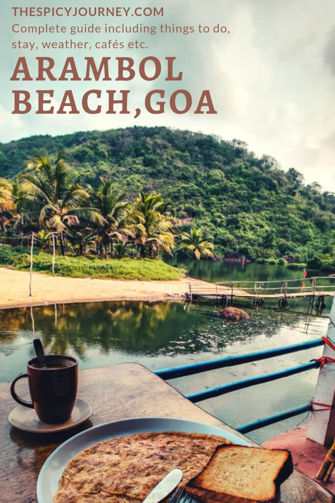 Pinterest Graphic for Travel Guide of Things to do in Arambol Beach, Goa