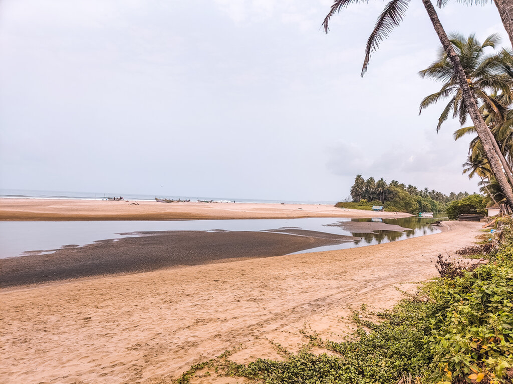 Ashwem beach near Arambol, Goa, India