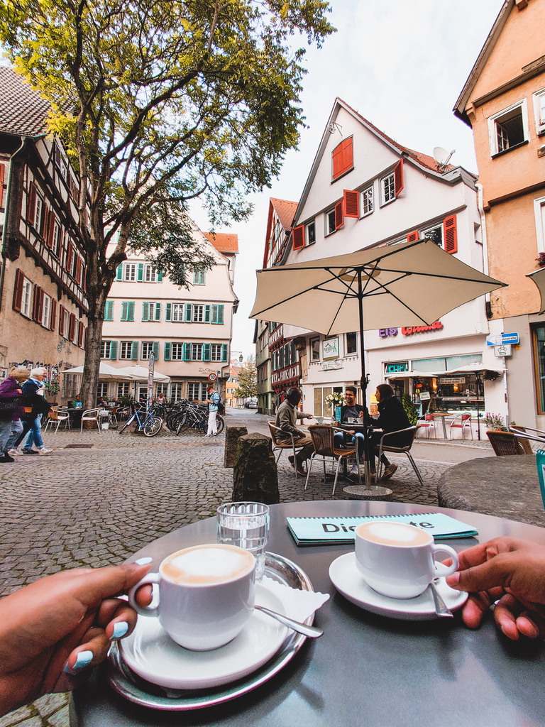 Things to do in Tuebingen in One Day - Coffee in an Outdoor Cafe in Tubingen, Germany