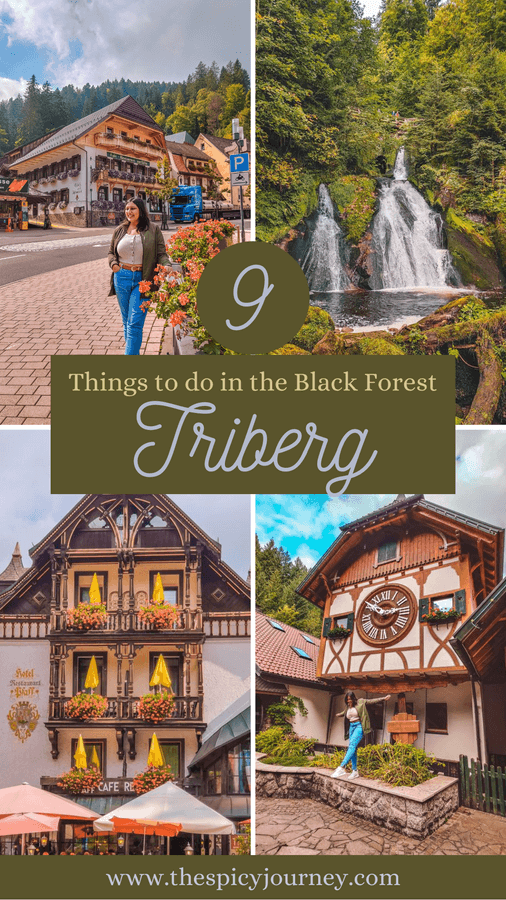 Pinterest graphic for Triberg waterfalls im Schwarzwald, Germany