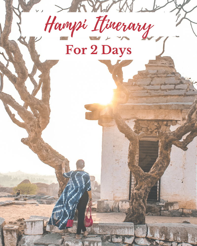 Hampi itinerary for 2 days popular blog post by the spicy journey