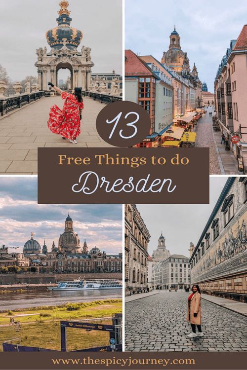 Free things to do in Dresden in 24 hours - Pinterest graphic