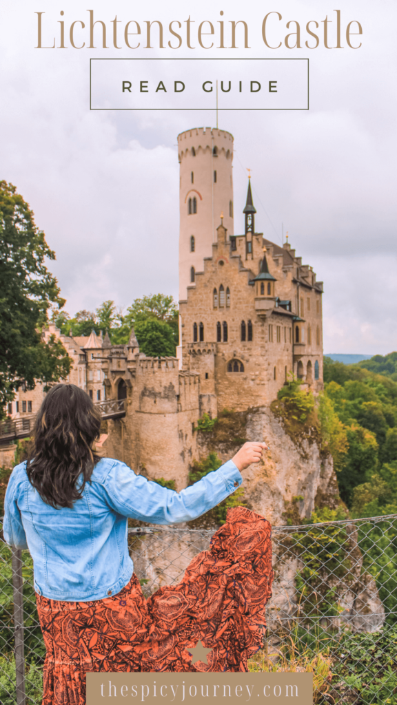 Pinterest graphic for Lichtenstein castle travel guide