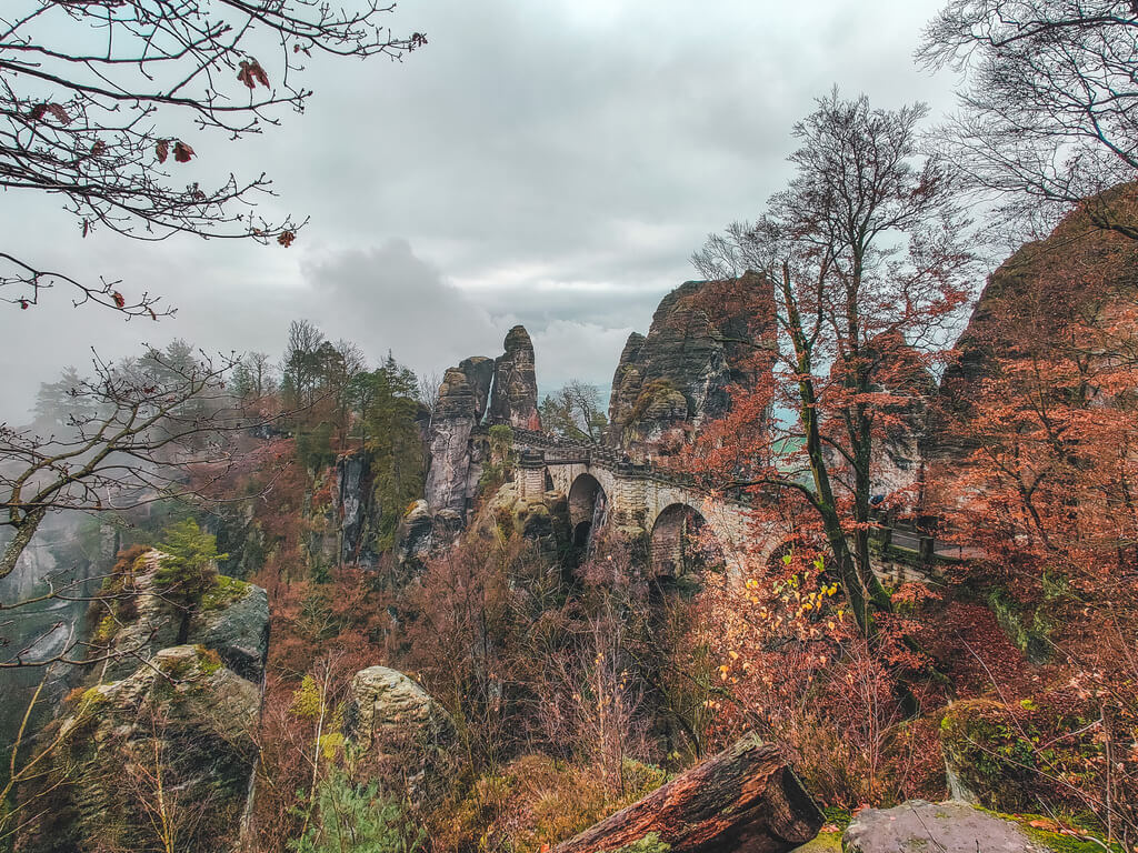 Best View of the Bastei Bridge Germany