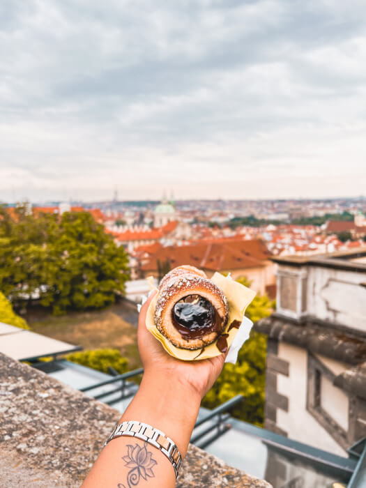 Prague famous street food - Trdlnik