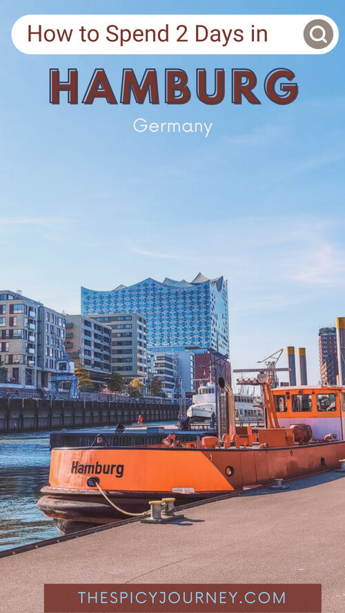 Hamburg 2 day Itinerary and Travel Guide - Pinterest graphic