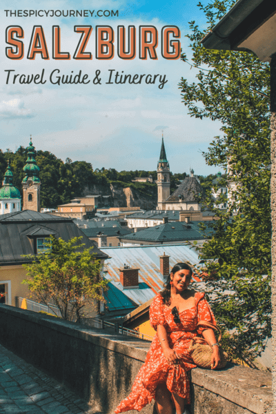 Salzburg itinerary for 1 day and travel guide - Pinterest graphic