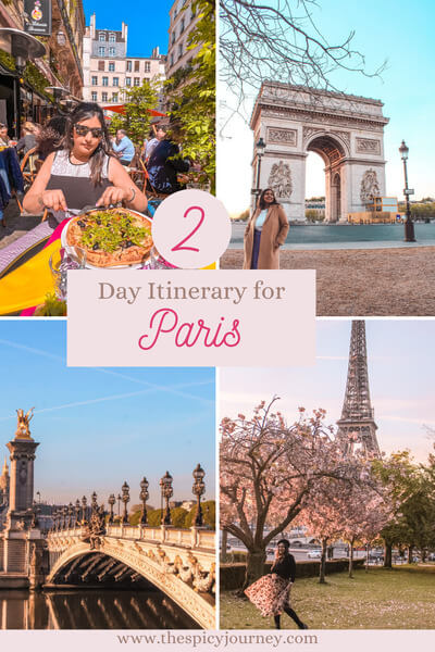 Pinterest image for 2 days in Paris itinerary