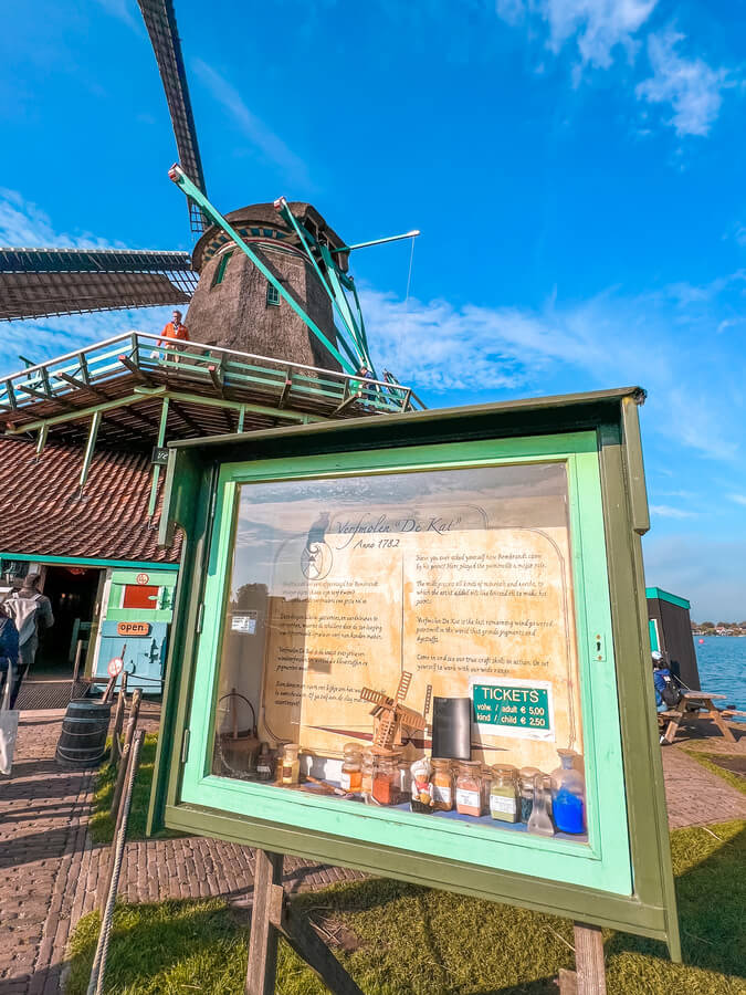 Entrance Ticket to the Zaanse Schans windmill - Best things to do in Zaanse Schans