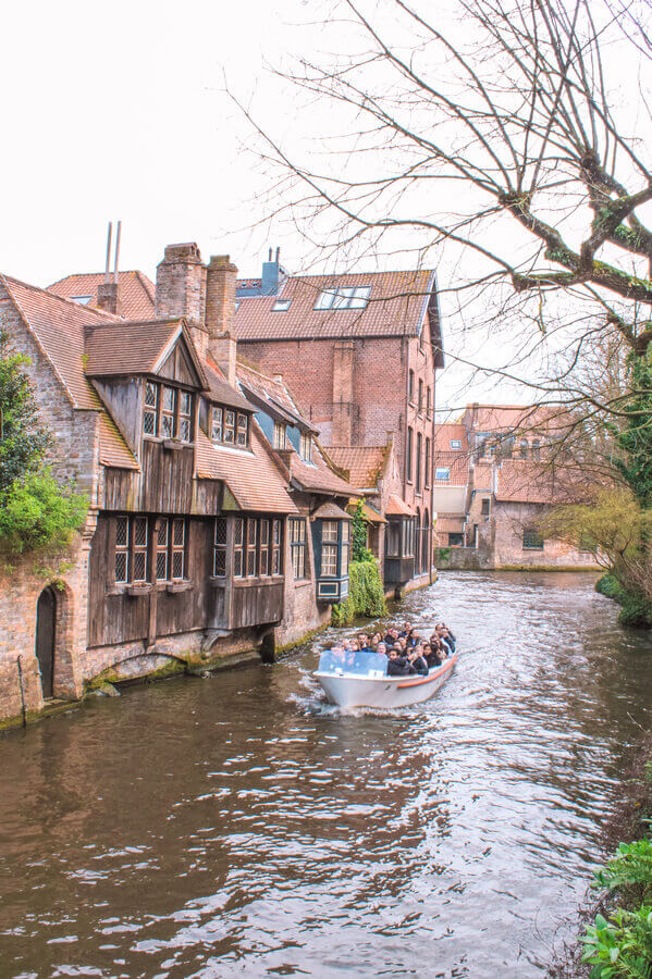 Best things to do in Bruges in one day - Boat ride in Bruges, Belgium