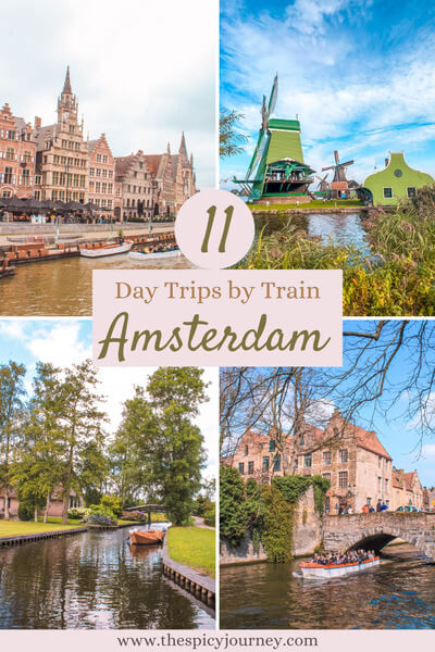 Best Amsterdam Day Trips by Train Pinterest Graphic