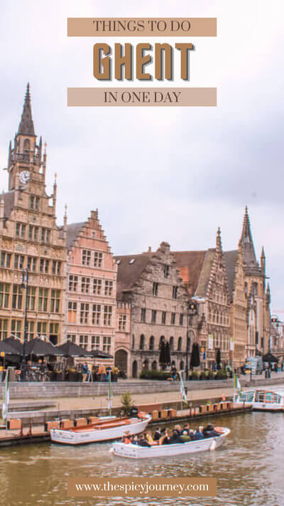 Things to do in one day in Ghent - Pinterest Graphic