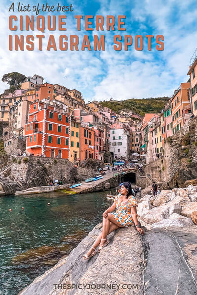 Pinterest graphic for instagrammable places for photos in Cinque Terre, Italy