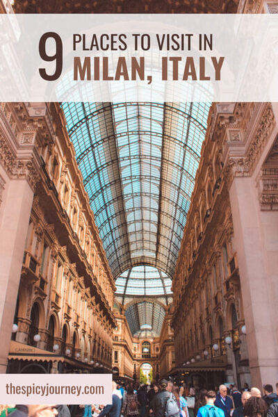 Pinterest graphic for one day in Milan itinerary